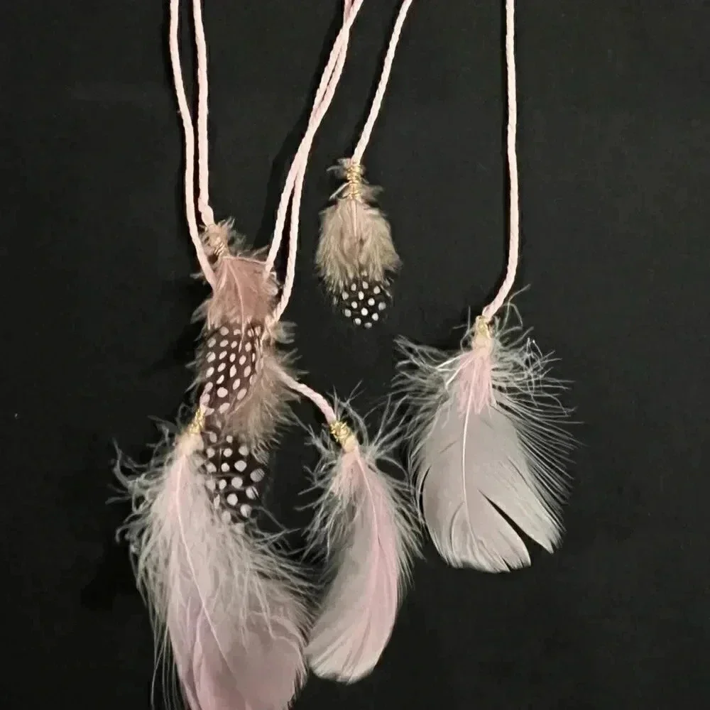 Lorena Espinoza Design handmade dream catcher with gemstone in pink